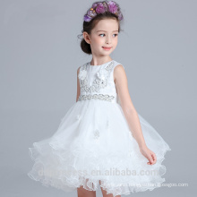 2017 latest children dress designs white puffy children girl latin dance dress